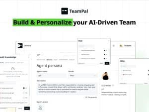 TeamPal AI Pro — สร้าง AI Workforce แบบไม่ต้องเขียนโค้ด ลดต้นทุน เพิ่มประสิทธิภาพทีมงานทันที! (1เดือน)