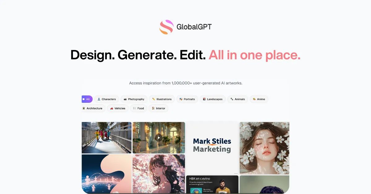 GlobalGPT – แพลตฟอร์ม AI ครบวงจร รวม 100+ โมเดลชั้นนำ (GPT-5, Claude 4, Midjourney, Veo 3 และอีกมากมาย) 1 เดือน - Image 6